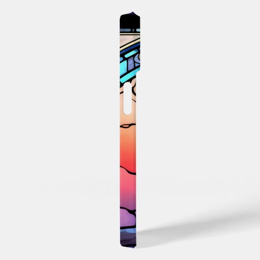 Das unscharfe, verkettete Glas Case-Mate iPhone Hülle (Rückseite / Rechts)