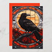 Das unscharfe, verkettete Glas Einladung (Vorne/Hinten)