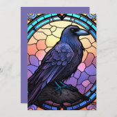 Das unscharfe, verkettete Glas Einladung (Vorne/Hinten)