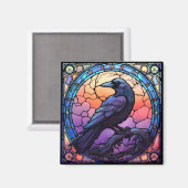 Das unscharfe, verkettete Glas Magnet (Vorderseite/Rückseite)