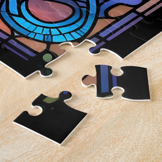 Das unscharfe, verkettete Glas Puzzle (Seite)