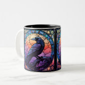 Das unscharfe, verkettete Glas Zweifarbige Tasse (Vorderseite Links)