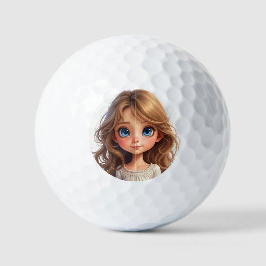 Das unschuldige kleine Mädchen Golfball (Vorderseite)