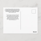 Das Unsichtbare sichtbar machen Postkarte (Rückseite)