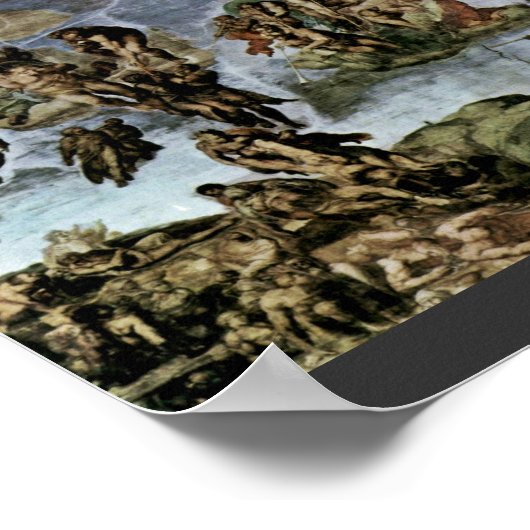 Das untergehende Fresko an der Altar des Sisti Poster (Ecke)