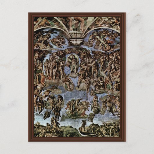 Das untergehende Fresko an der Altar des Sisti Postkarte (Vorderseite)