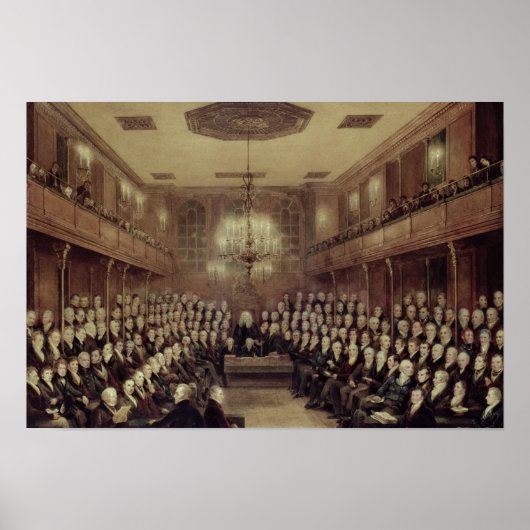 Das Unterhaus in der Sitzung Poster (Vorne)