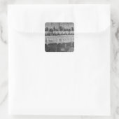 Das Unterhaus Quadratischer Aufkleber (Tasche)