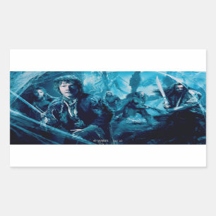 Das Unternehmen in Mirkwood Rechteckiger Aufkleber