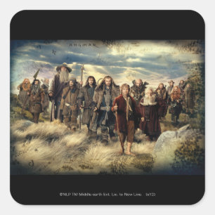 Das Unternehmen Quadratischer Aufkleber