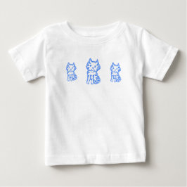 Das unterschwellige Ruffelkleid der Katze Baby T-shirt