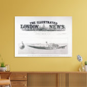 Das Unterseeboot, das aufgeht und absinkt Leinwanddruck (Insitu (Wohnzimmer))