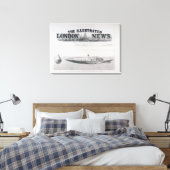 Das Unterseeboot, das aufgeht und absinkt Leinwanddruck (Insitu (Schlafzimmer))