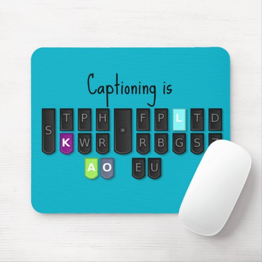 Das Untertiteln ist coole Steno Mousepad (Mit Mouse)