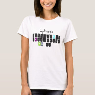 Das Untertiteln ist coole Steno Tastatur-Shirts T-Shirt