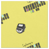 Das Untertiteln ist cooles Steno Tastatur-Gewebe Stoff (Nahaufnahme)