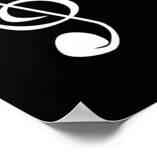 Das unübersehbare Musikposter Poster (Ecke)