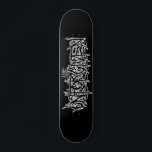 Das unverzeihliche Skateboardspiel Skateboard<br><div class="desc">Dies ist ein einzigartiges Deck mit dem Logo "The Unvergoldete Schriftart"</div>