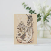 Das unwillkommene Zivile Kriegsleben Postkarte (Stehend Vorderseite)