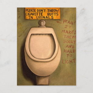 Das Urinal Postkarte