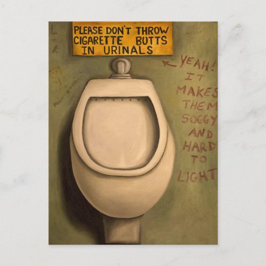 Das Urinal Postkarte (Vorderseite)