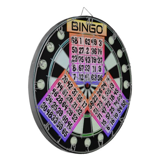 Das ursprüngliche Bingo Bango Dartscheibe (Vorderseite Links)