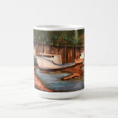 Das ursprüngliche handgemalte Werk des Fischerdorf Kaffeetasse (Mittel)