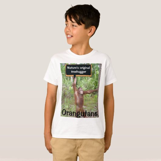 Das ursprüngliche Treehugger der Natur T-Shirt (Vorne ganz)