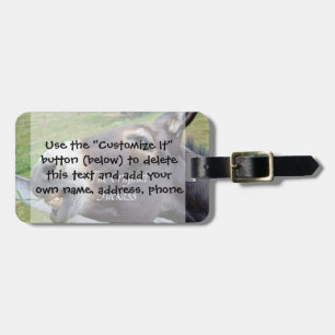 Das ursprünglicher Esel-lustige Esel-Maultier-Vieh Gepäckanhänger