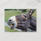 Das ursprünglicher Esel-lustige Esel-Maultier-Vieh Visitenkarte (Rückseite)