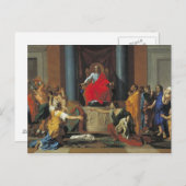 Das Urteil Solomon von 1649 Postkarte (Vorne/Hinten)