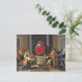 Das Urteil Solomon von 1649 Postkarte (Stehend Vorderseite)