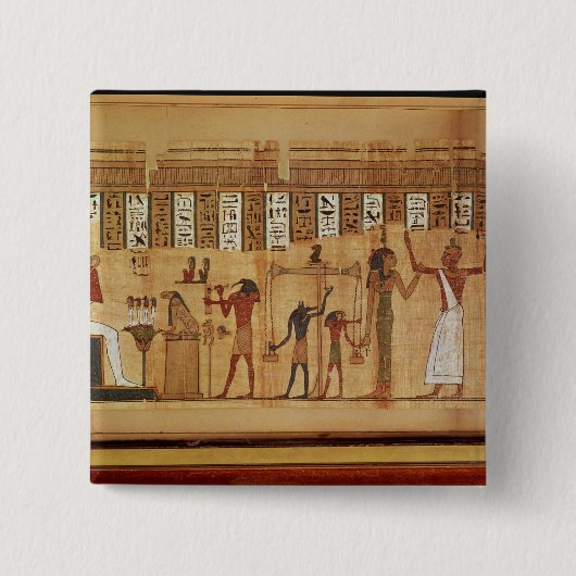 Das Urteil von Osiris, Detail Button (Vorderseite)