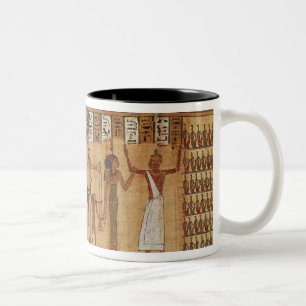 Das Urteil von Osiris, Detail Zweifarbige Tasse