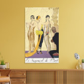 Das Urteil von Paris, 1920-1930 (pochoir print) Leinwanddruck (Insitu (Wohnzimmer))