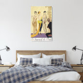 Das Urteil von Paris, 1920-1930 (pochoir print) Leinwanddruck (Insitu (Schlafzimmer))