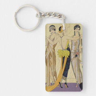 Das Urteil von Paris, 1920-30 (pochoir Druck) Schlüsselanhänger