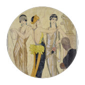 Das Urteil von Paris, 1920-30 (pochoir Druck) Schneidebrett (Vorderseite)