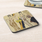 Das Urteil von Paris, 1920-30 (pochoir Druck) Untersetzer (Linke Seite)