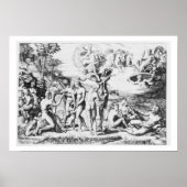 Das Urteil von Paris nach Raphael (Gravieren) Poster (Vorne)