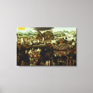 Das Urteil von Paris und von Trojan Krieg, 1540 Leinwanddruck