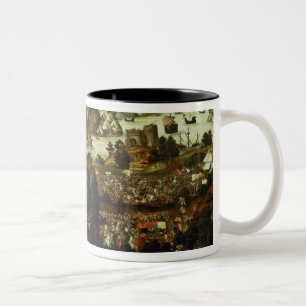 Das Urteil von Paris und von Trojan Krieg, 1540 Zweifarbige Tasse