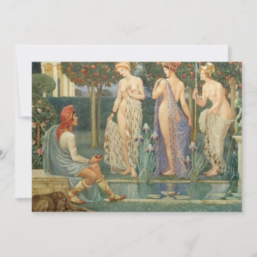 Das Urteil von Paris | Walter Crane Karte (Vorderseite)