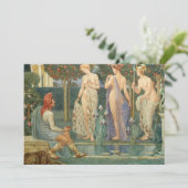 Das Urteil von Paris | Walter Crane Karte (Stehend Vorderseite)