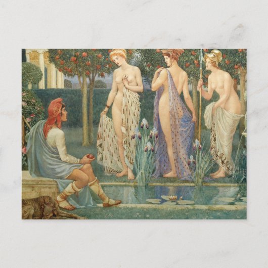 Das Urteil von Paris | Walter Crane Postkarte (Vorderseite)
