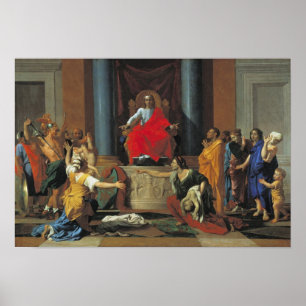 Das Urteil von Solomon, 1649 Poster