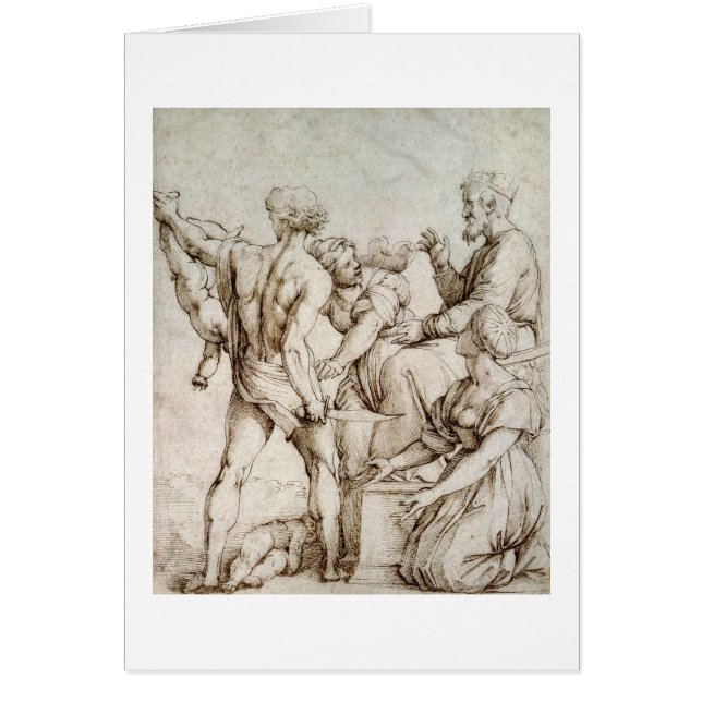 Das Urteil von Solomon (Stift u. Tinte) (Vorne)