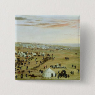 Das Uruguaiana Lager, Rio Grande, Brasilien, 1865 Button