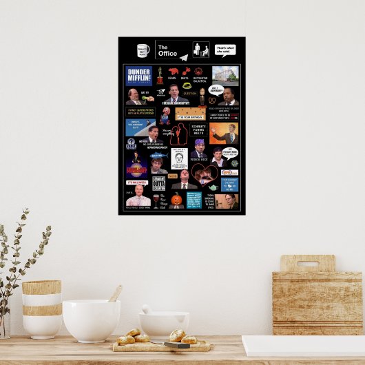 Das US-Büro Poster (Küche)