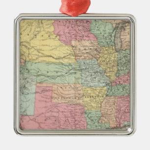 Das USA Silbernes Ornament